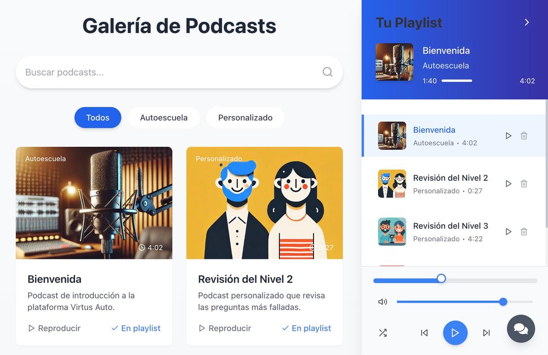 Podcasts IA